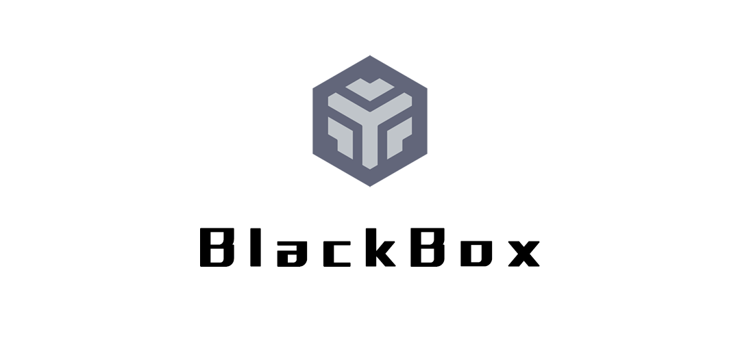 BlackBox 项目横幅，六边形 Logo 与项目名